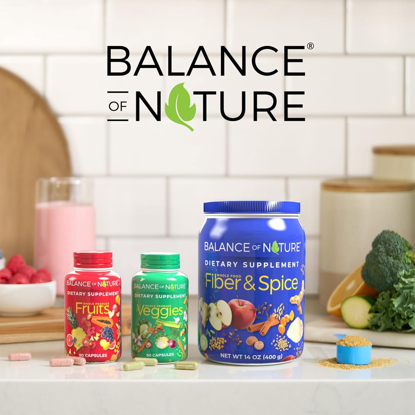 Balance of Nature – Fruit & Veggie Supplement Capsules- 3 set