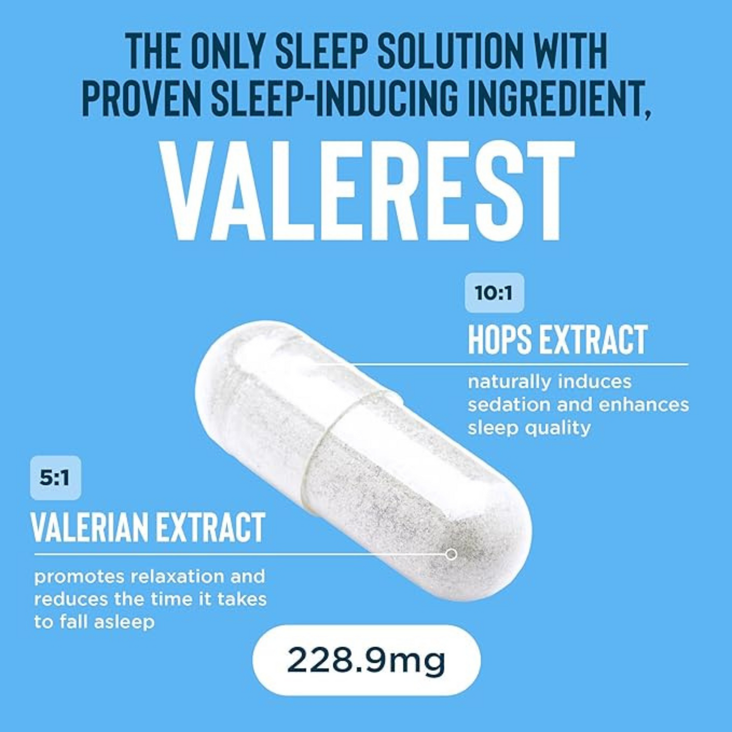 Relaxium® Sleep Aid for Adults – Non-Habit Forming Supplement with 5mg Melatonin, Magnesium Glycinate, Ashwagandha & Valerest® – Natural Sleep Support – 60 Capsules – 30-Day Supply