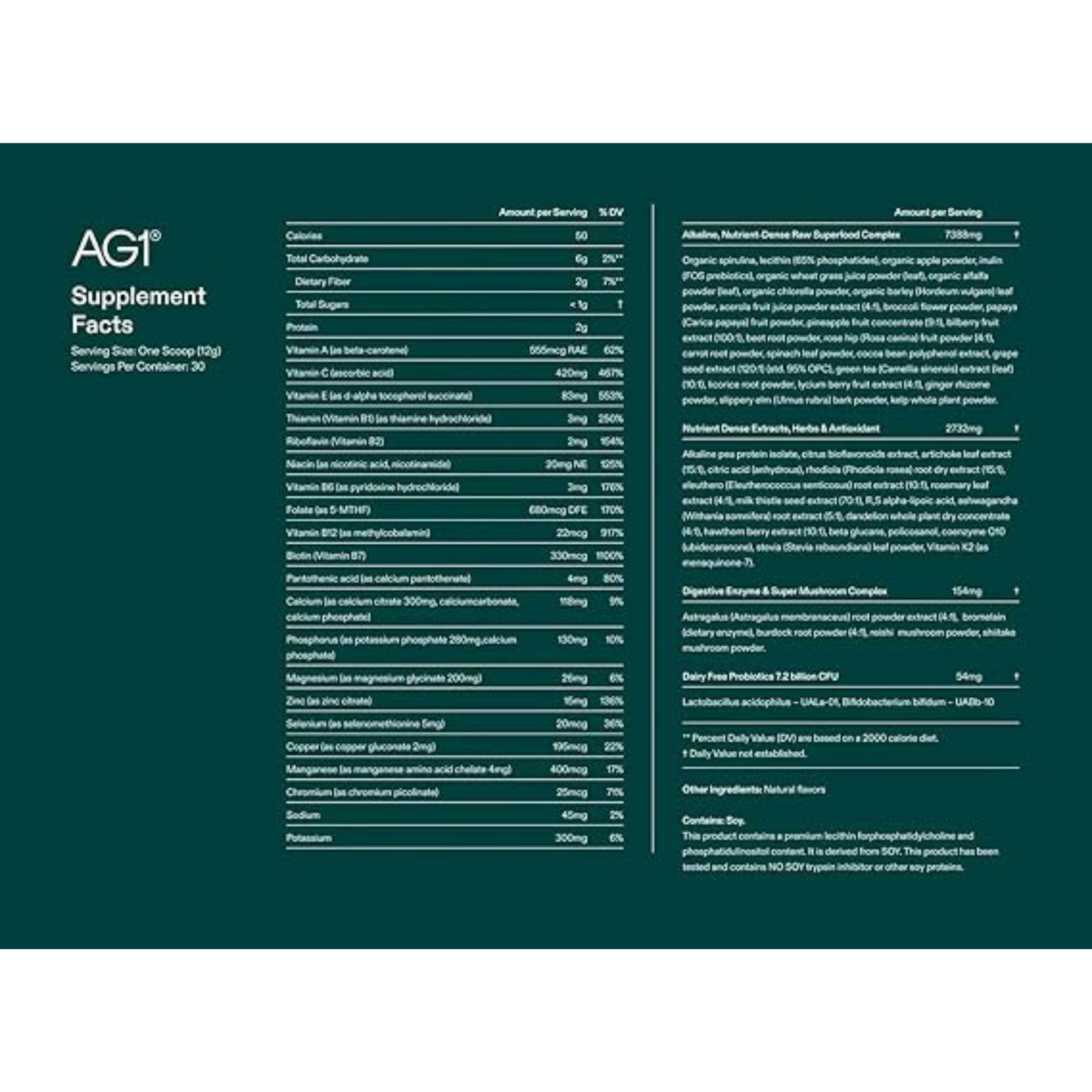 AG1 Green Powder Supplement