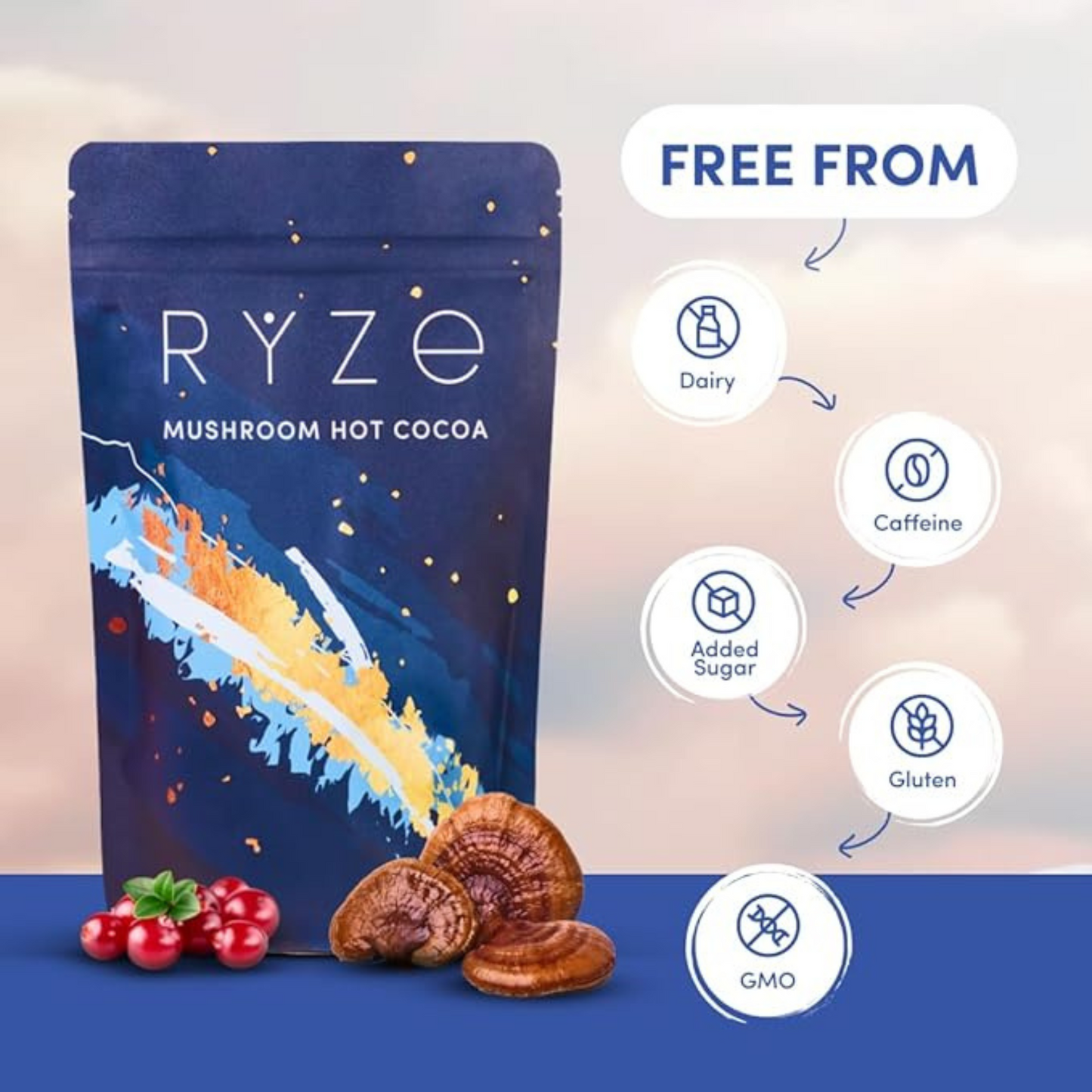 RYZE Sleep Cocoa™ – Relaxing Mushroom Blend for Deep Rest