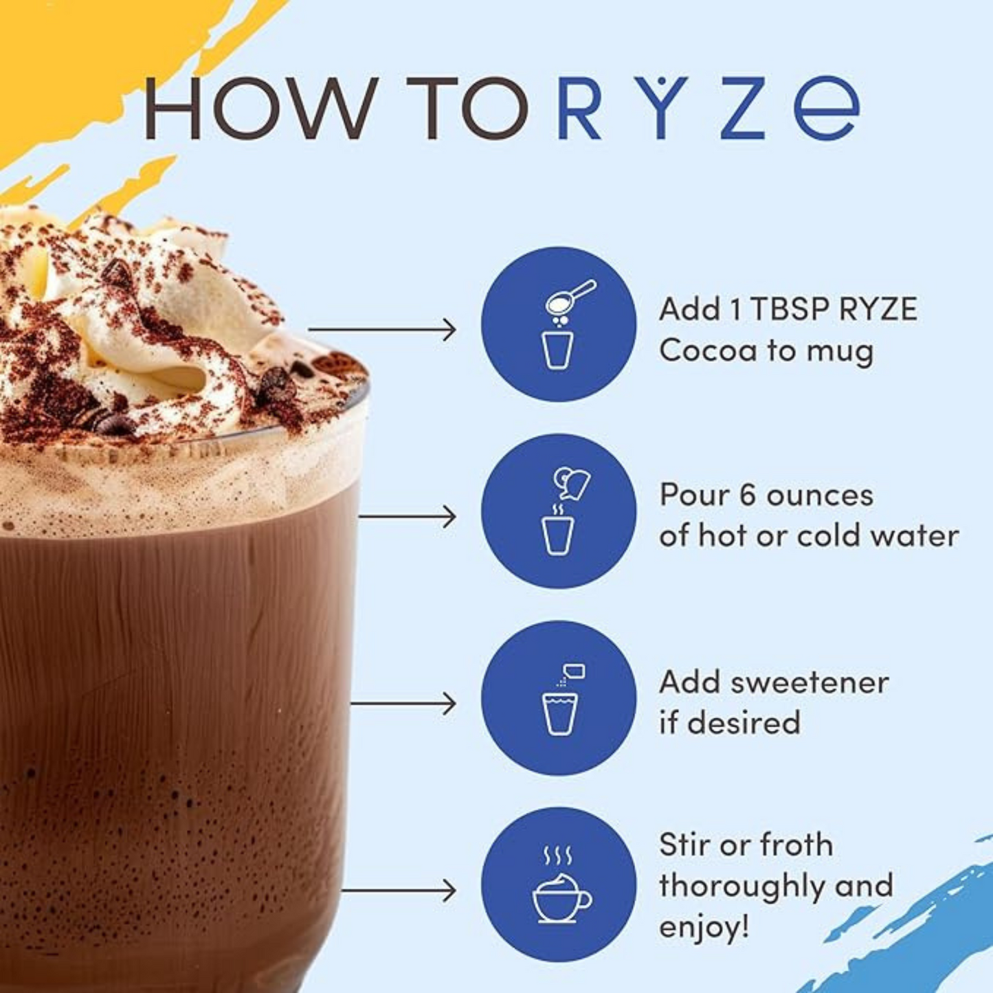 RYZE Sleep Cocoa™ – Relaxing Mushroom Blend for Deep Rest
