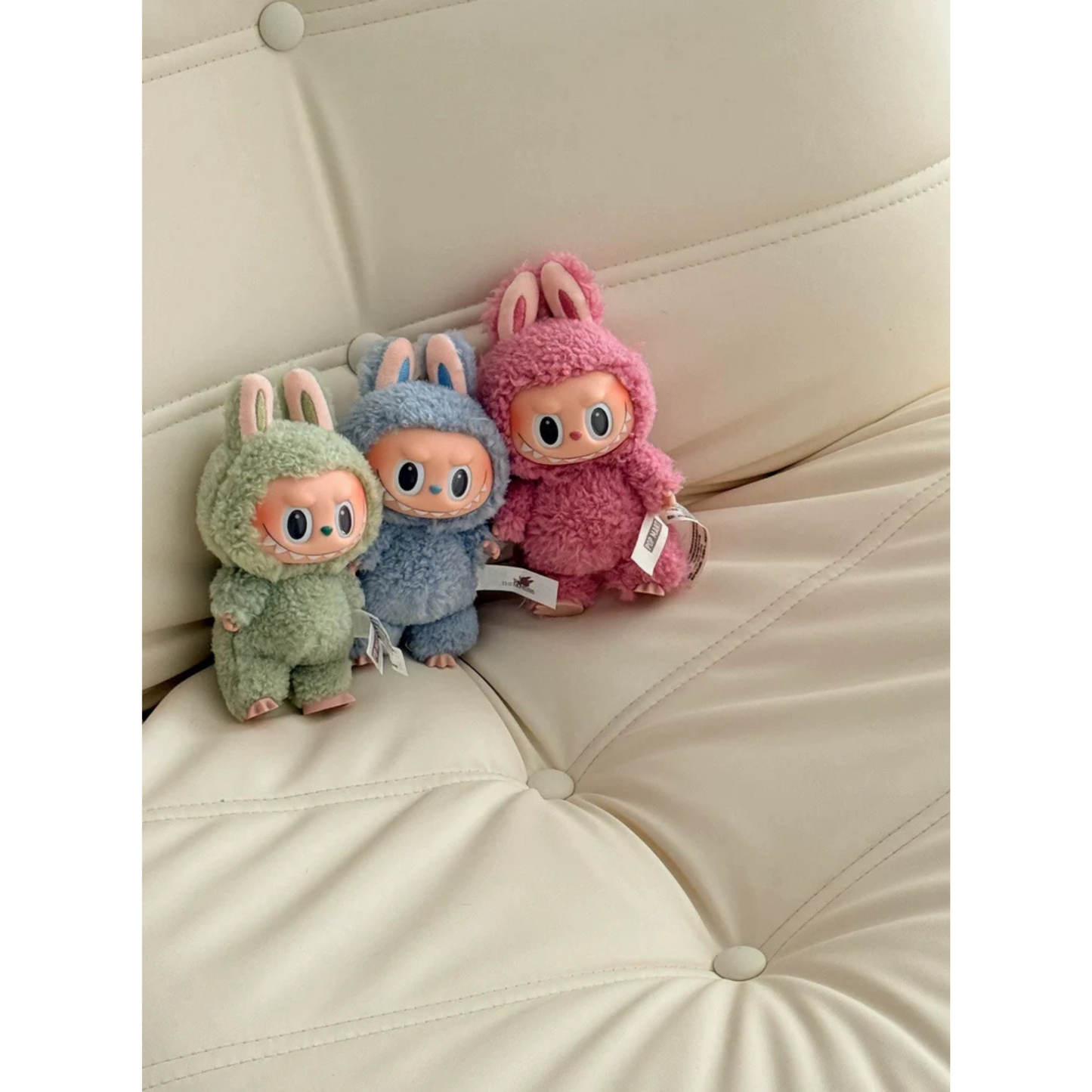 POP MART Labubu “Green Grape” Plush Keychain – The Monsters Series Vol. 1 (Exciting Macarons)