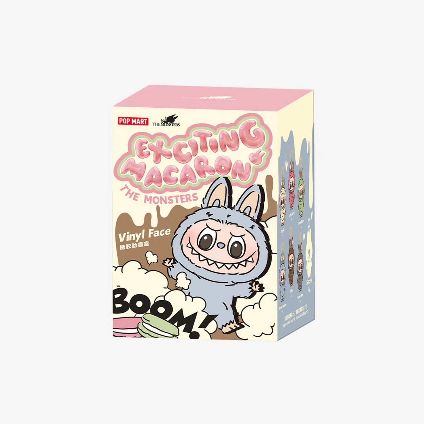 POP MART Labubu “Sea Salt Coconut” Plush Keychain – The Monsters Series Vol. 1 (Exciting Macarons)
