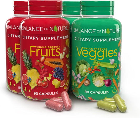 Balance of Nature – Fruit & Veggie Supplement Capsules- 2 set