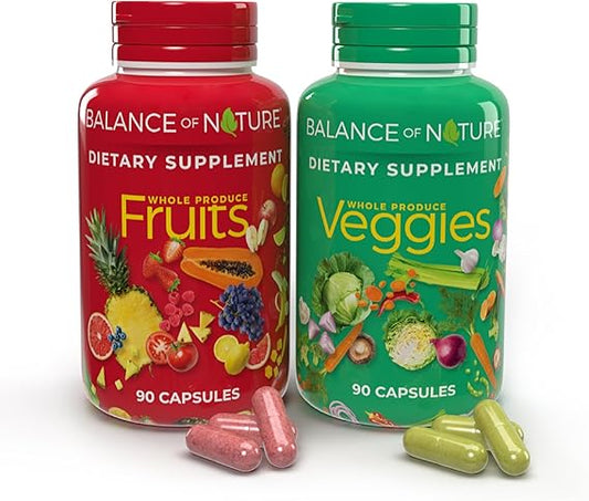 Balance of Nature – Fruit & Veggie Supplement Capsules- 1 set