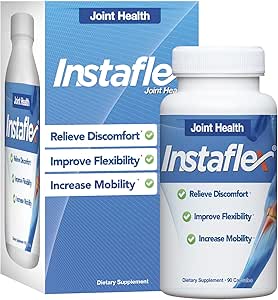 Instaflex Joint Support Supplement - Clinically Studied Joint Relief Blend of Glucosamine, MSM, White Willow, Turmeric, Ginger, Cayenne, Hyaluronic Acid - 90 Capsules