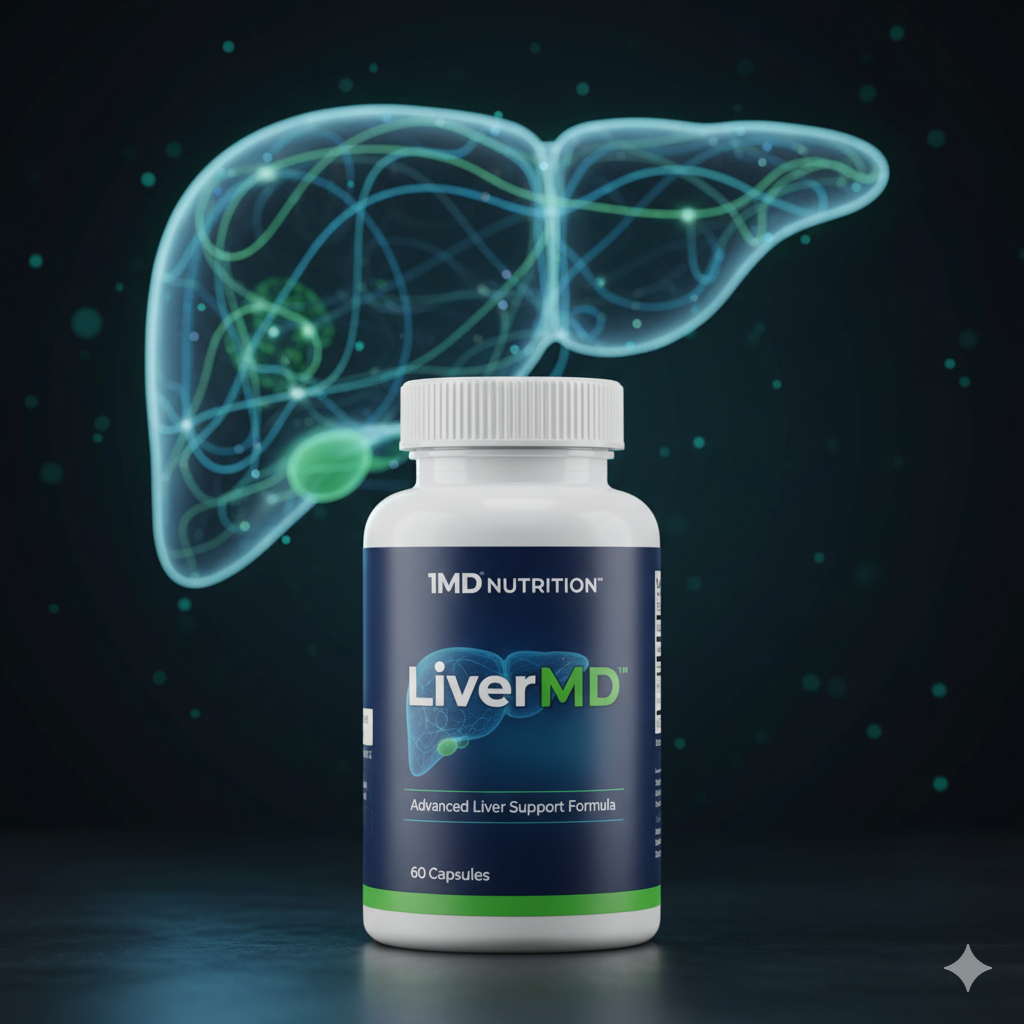 1MD Nutrition LiverMD Support Healthy Liver 60 Caplets Scientifically-formulated