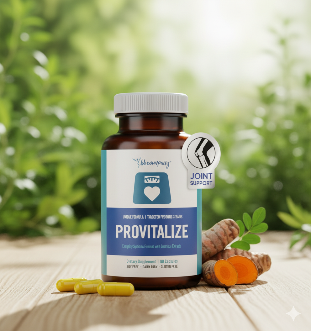 BB Company Provitalize | Probiotics for Women Digestive Health, Menopause, Joint Support | Sexy Midsection Curves, Bloat | Turmeric Curcumin Moringa | Packaging Vary | 60 Ct