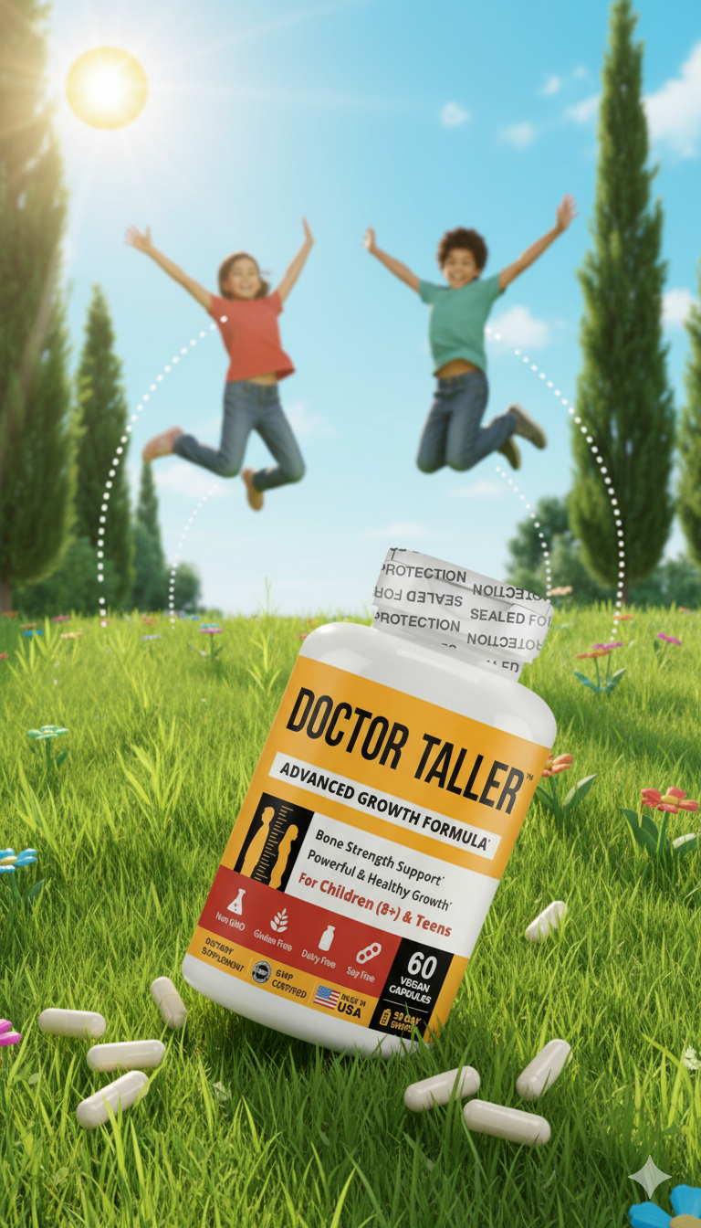 NuBest Doctor Taller – Growth Support for Kids (8+) & Teens – 60 Vegan Capsules