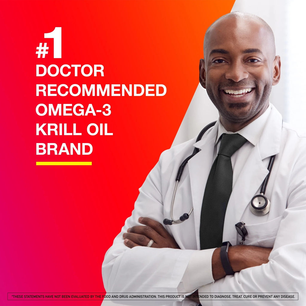 MegaRed Omega-3 Krill Oil for Heart Health, Ultra Strength, 1000 mg, 60 Softgels