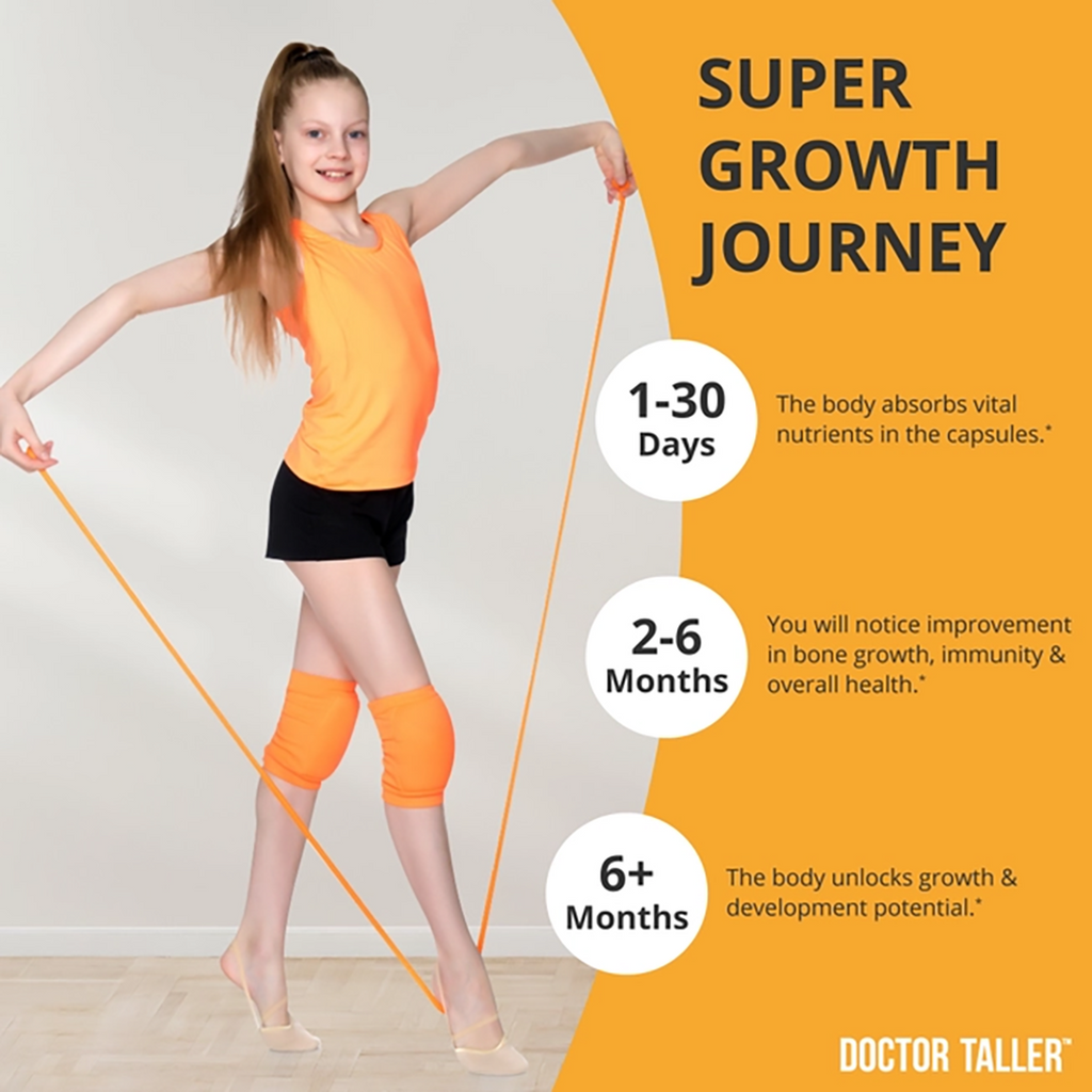 NuBest Doctor Taller – Growth Support for Kids (8+) & Teens – 60 Vegan Capsules