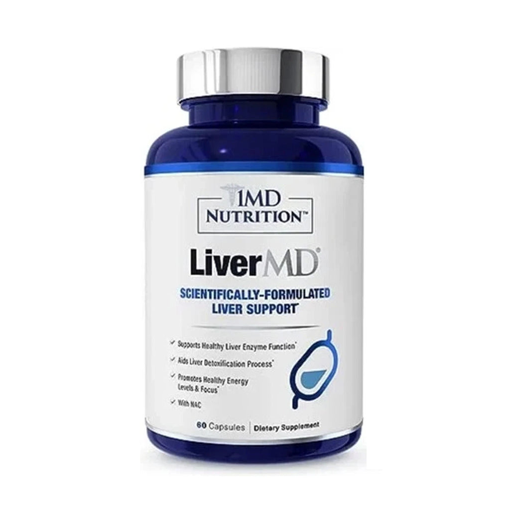1MD Nutrition LiverMD Support Healthy Liver 60 Caplets Scientifically-formulated