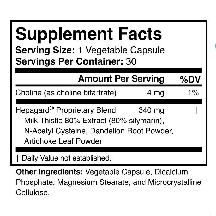 Nutreance Hepagard - Natural Liver Support with N-Acetyl Cysteine (NAC)