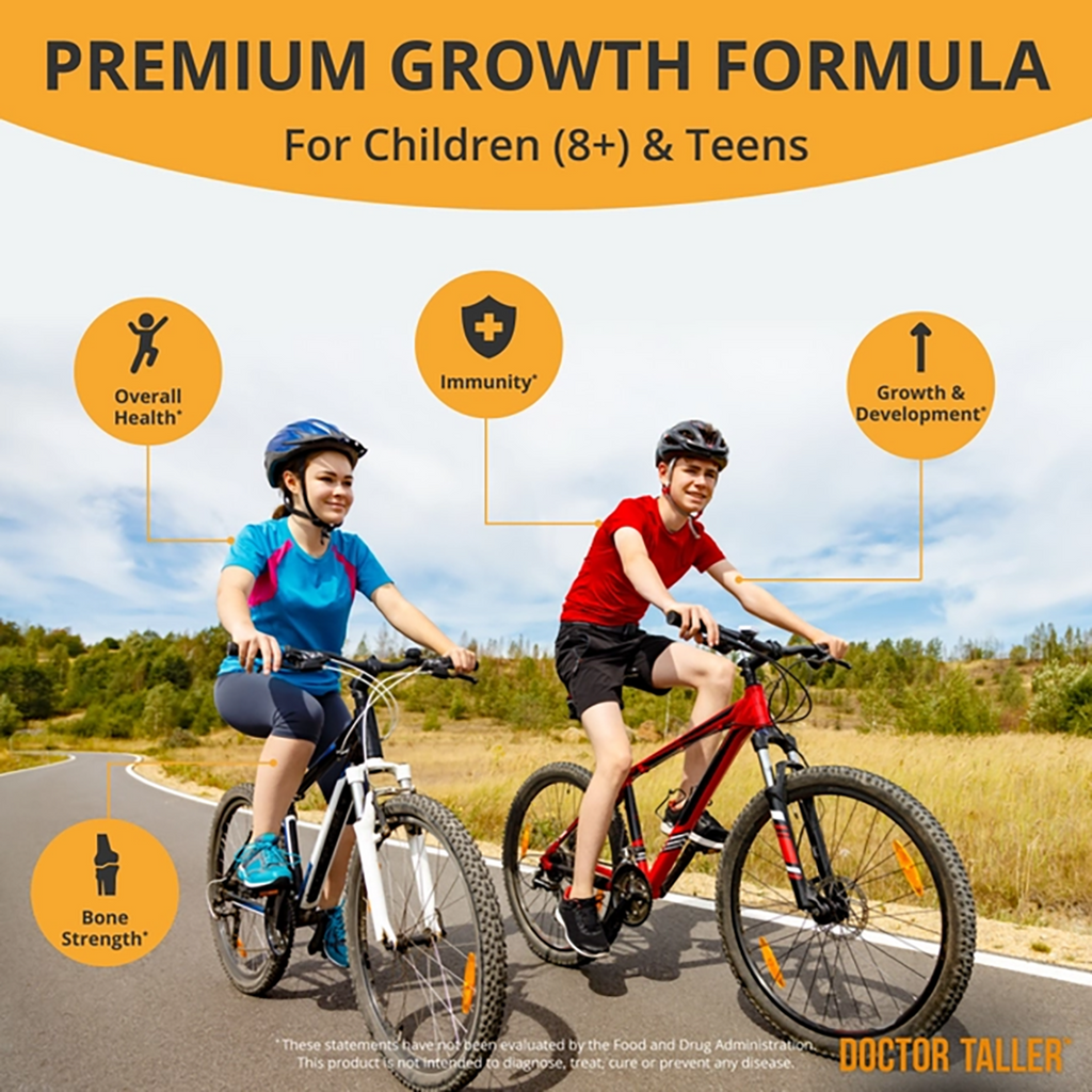 NuBest Doctor Taller – Growth Support for Kids (8+) & Teens – 60 Vegan Capsules