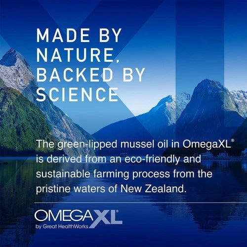 OmegaXL Joint Support Supplement - Natural Muscle 120 Count (Pack of 1)